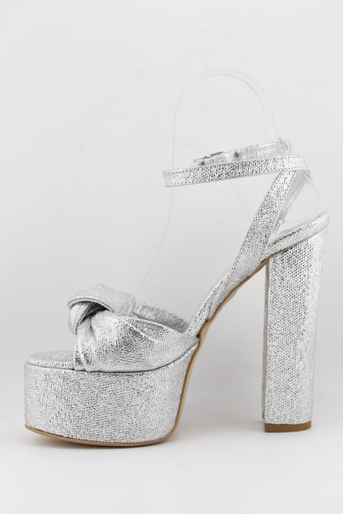 Sante Knotted Platform Heeled Sandals